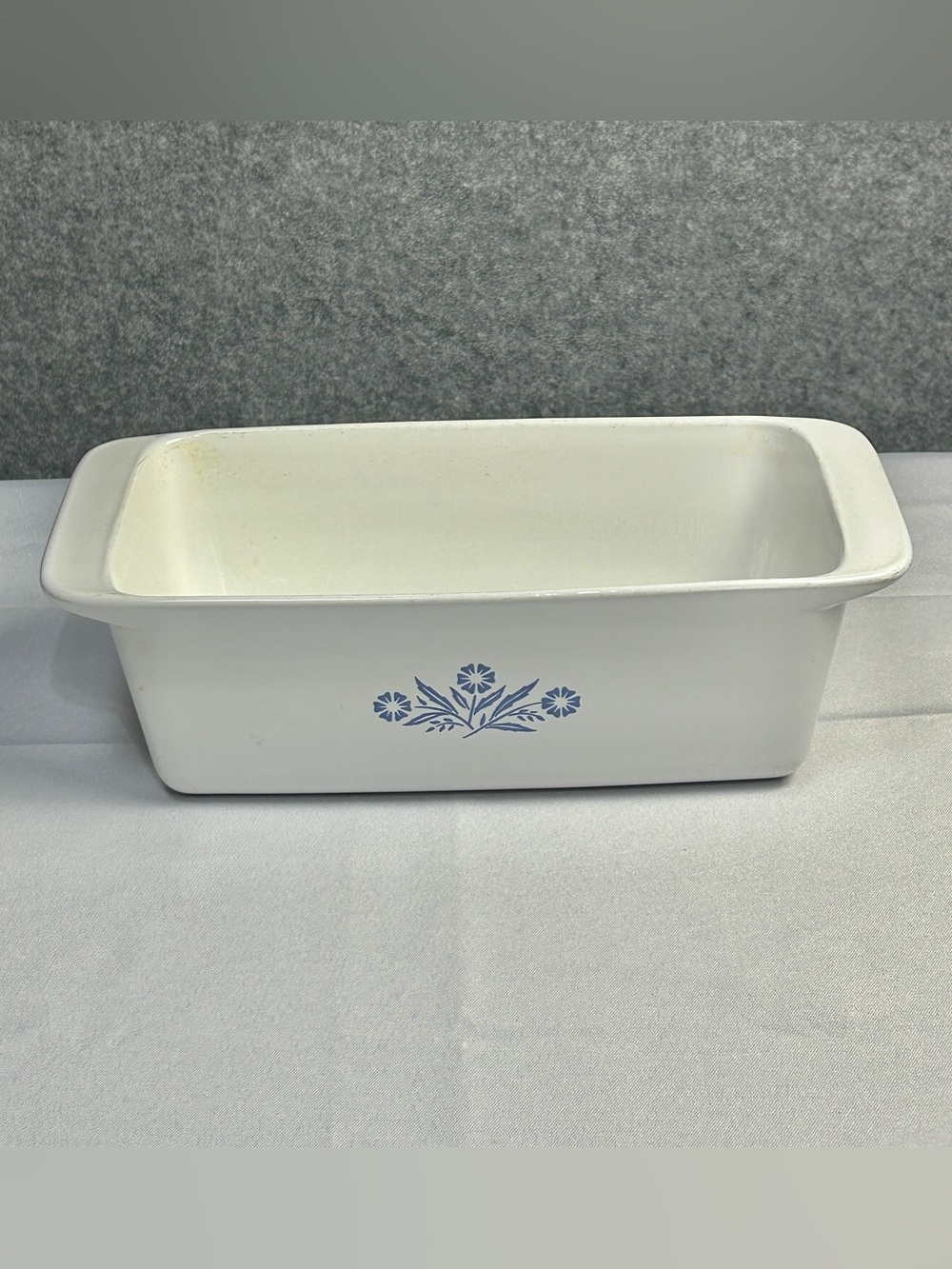 Corning Ware VTG Blue Cornflower Ceramic Loaf/Bread Pan P-315-B Collectible